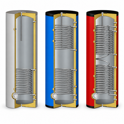 ESTANQUE AGUA CALIENTE 300L INOX.2 COIL