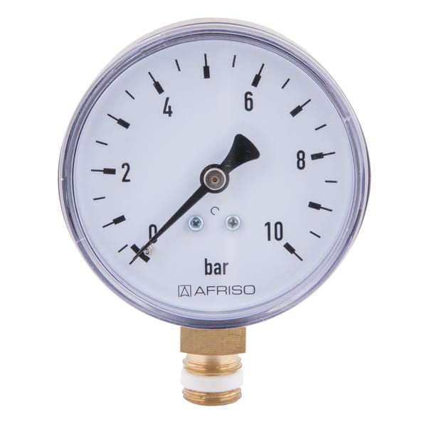 MANOMETRO TUBO BOURDON RF 63 D63MM 0/4BA