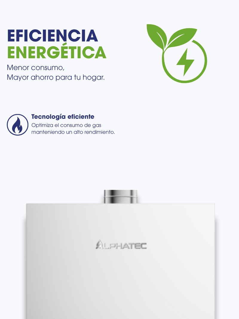 Calefont Tiro Forzado APH16 PRO 16 L/min – Alphatec
