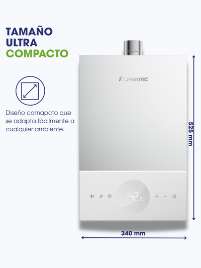 Calefont Tiro Forzado APH16 PRO 16 L/min – Alphatec