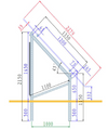 Soporte para 3 paneles solares
