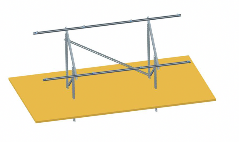 Soporte para 3 paneles solares