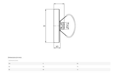 TERMOMETRO SUPERFICIE MOUNTING ATH 63 F
