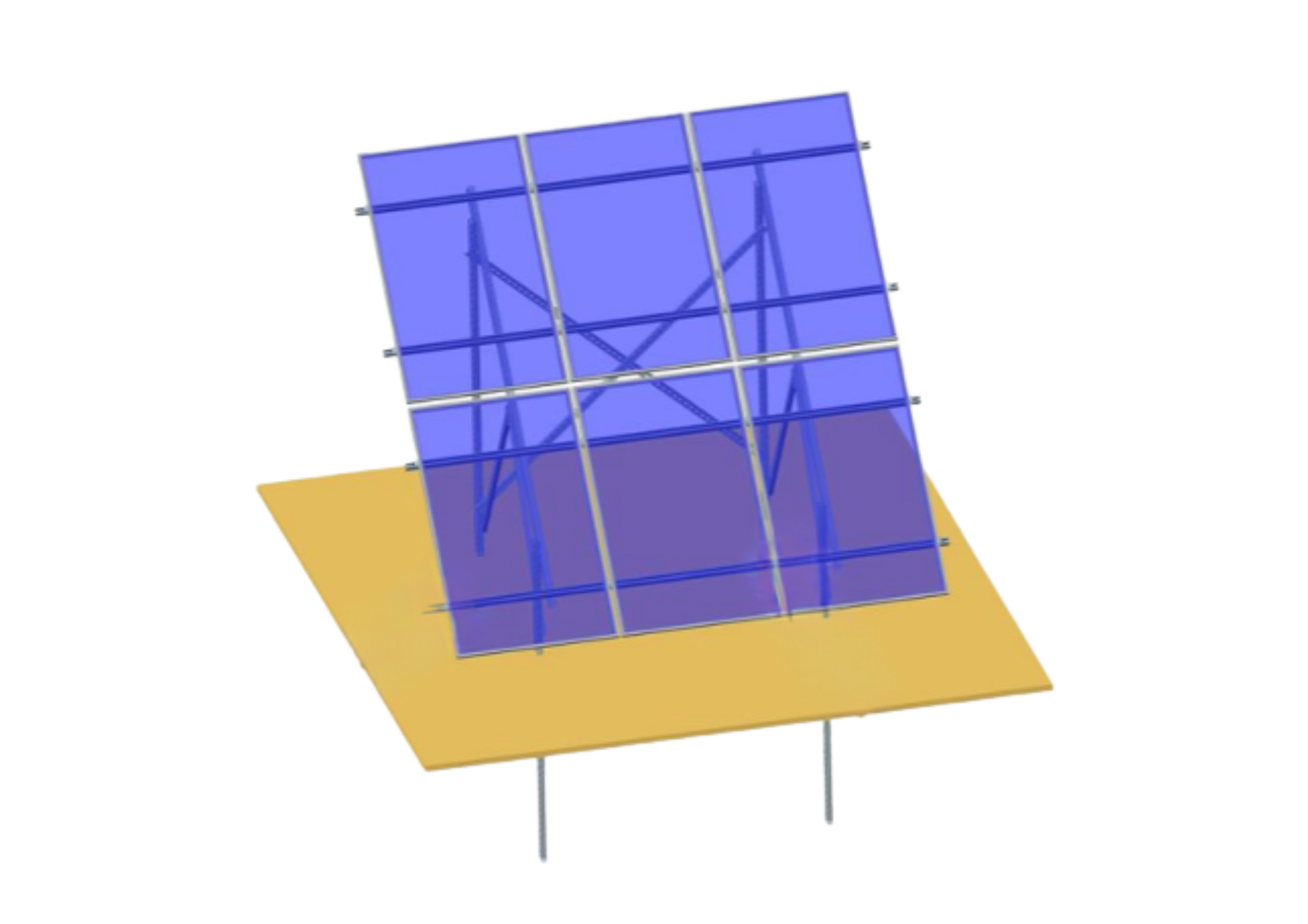 Soporte para 6 paneles solares PROXIMAMENTE