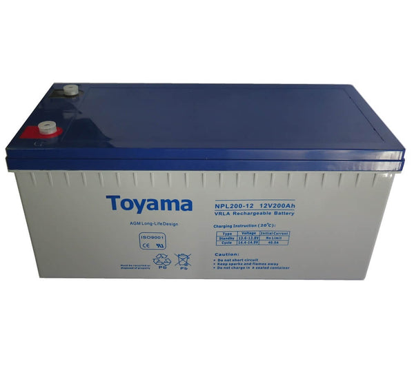 BATERIA TOYAMA AGM 12V 200AH