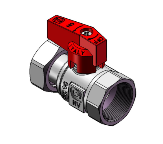 VÁLVULA DE BOLA VÁLVULA DE BOLA CON TUERCA MÓVIL Y ASIENTO PLANO 3/4´