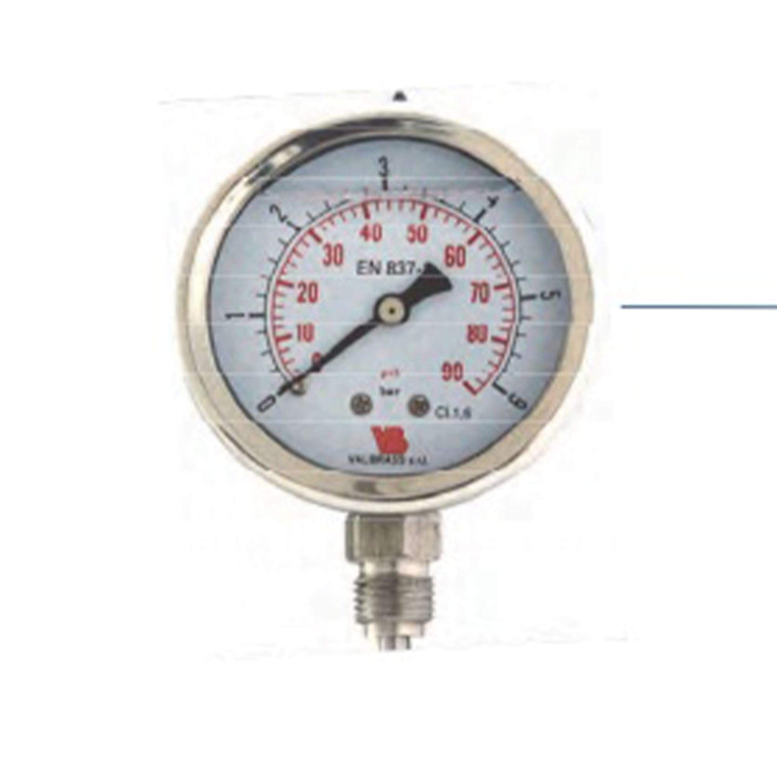 CONTROL MANÓMETRO 0-6 BAR 1/2" RAD D100