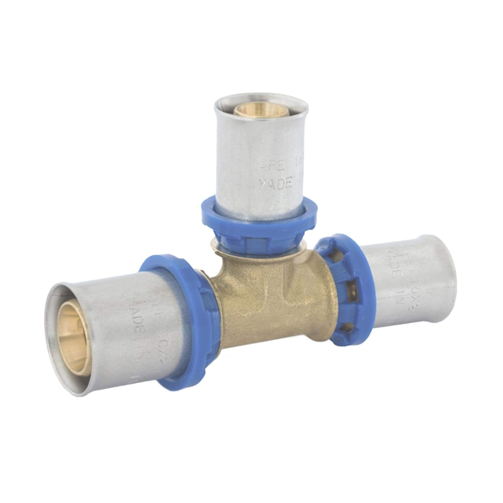 FITTINGS DE BRONCE PRENSAR TEE RED. BRONCE 32X26X26