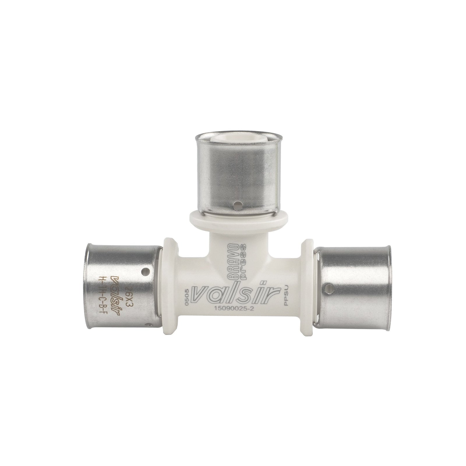 FITTINGS TECNOPOLÍMERO PRENSAR TEE INTERMEDIA BP 20X2