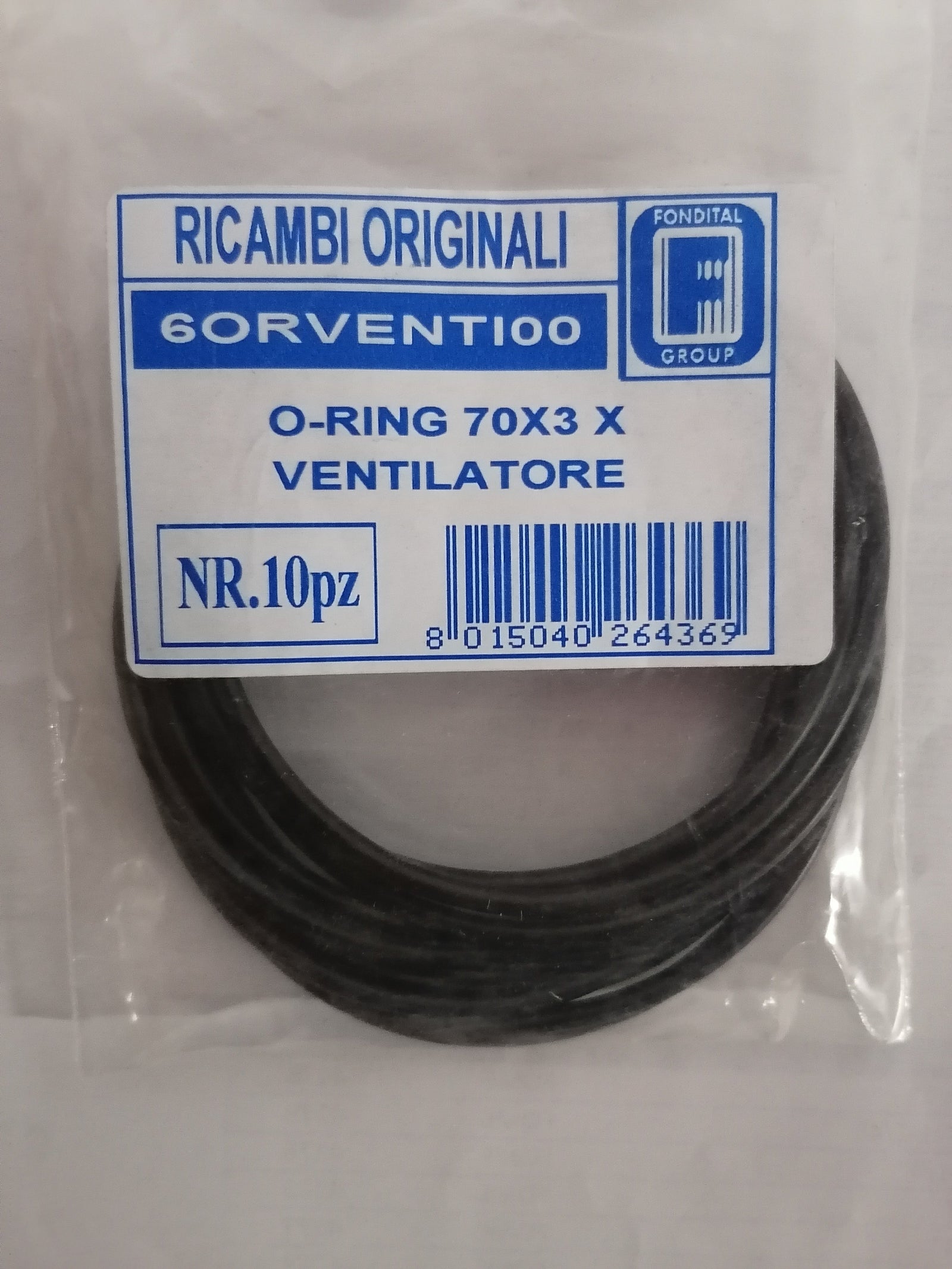 REPUESTO CALDERA 70X3 FAN O-RING 10 PCS PICTOR