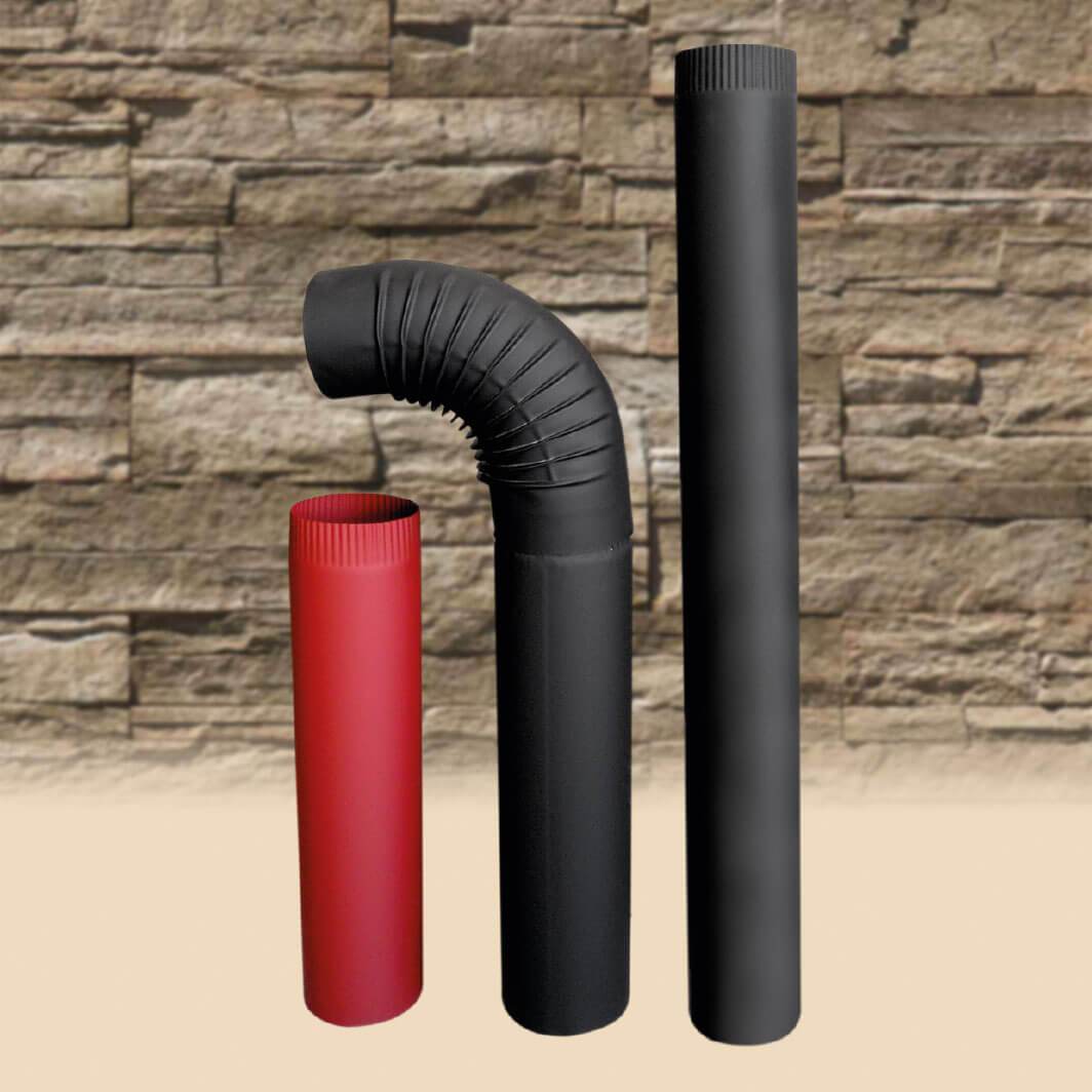 ACCESORIO ESTUFA A LEÑA TUBO PARA HUMO 1/2M