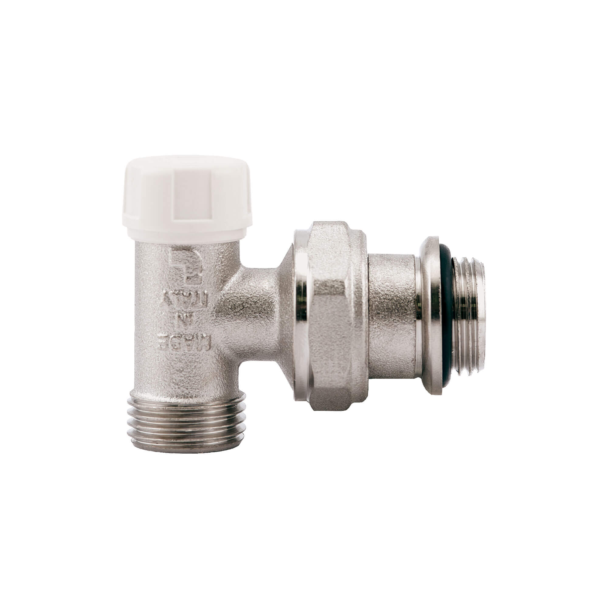 Detentor Bricomart Llave Radiador VÁLVULA+DETENTOR BLANCO 1/2